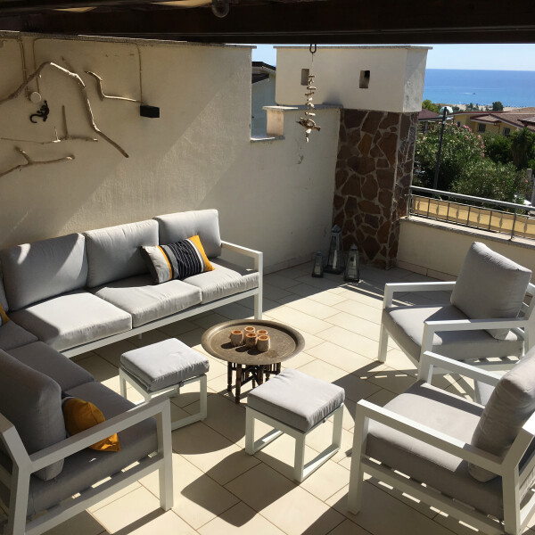 Tagterrassen med udgang fra soveværelse